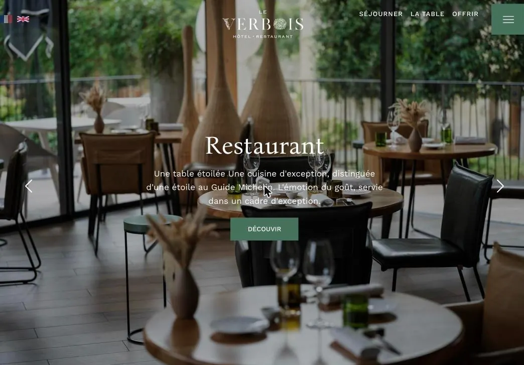 Site Le Verbois sur ordinateur, réalisé par Affectio